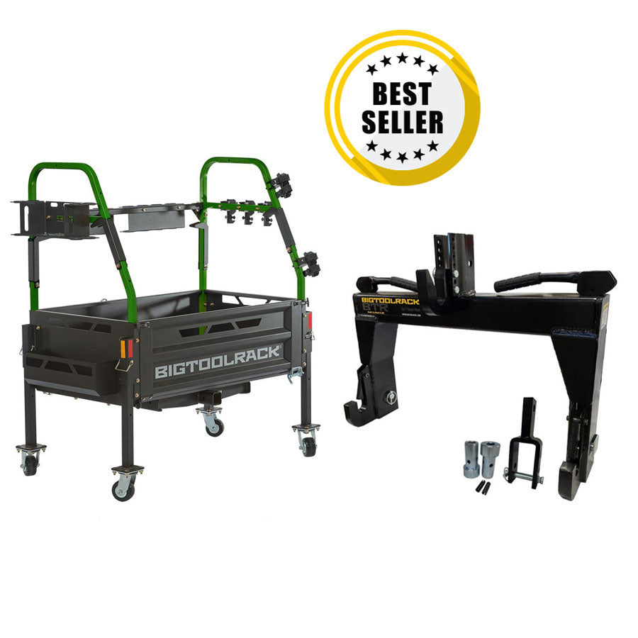 Green Ultimate Rack with Quick Hitch Combo