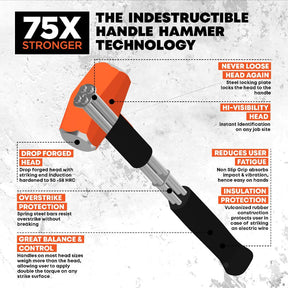 12" Indestructible Handle Club Hammer, 2.5 Lb.