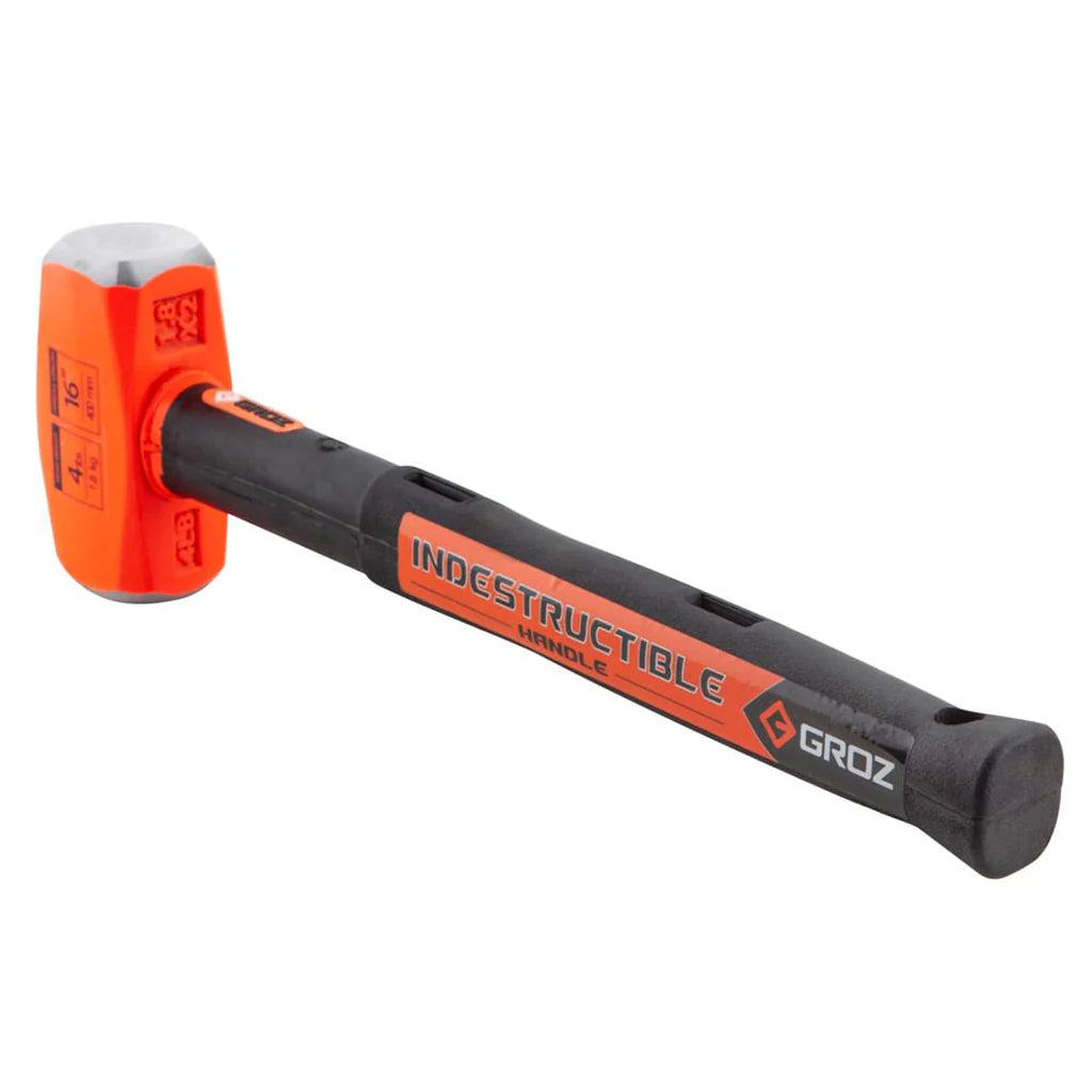 Club Hammer, Indestructible Handle, 16", 4 Lb.