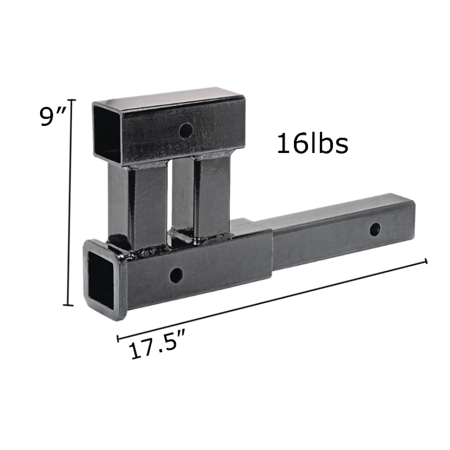 Dual 2 Inch Hitch Extender Kit