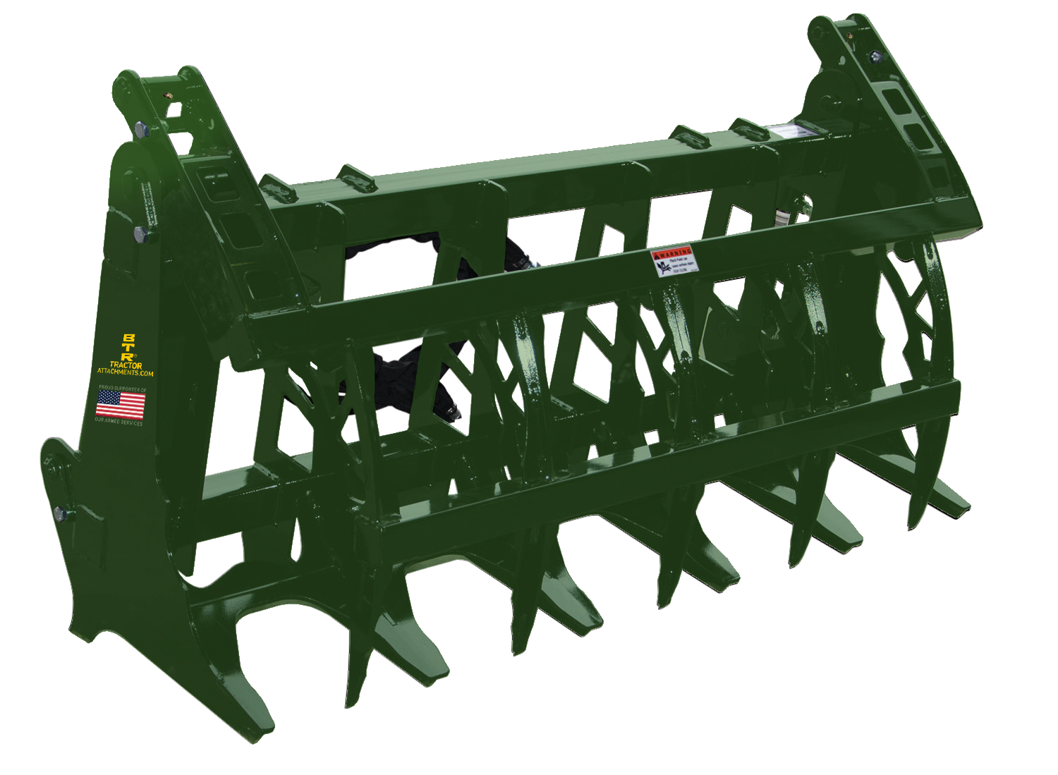 Bigtoolrack Grapple Fits John Deere Quick Attach Loaders